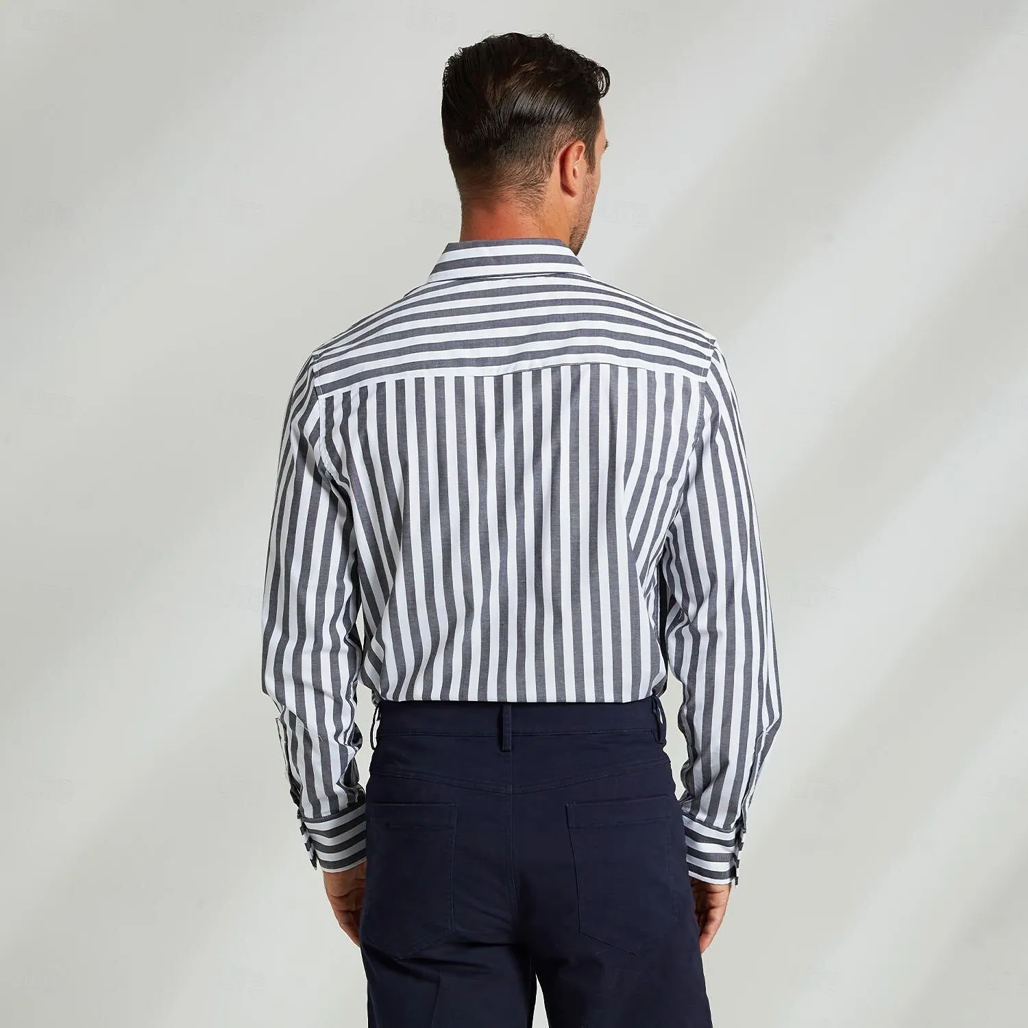 100% Cotton Stripes Business Casual Shirt
