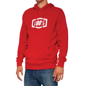 100% Icon Pullover Hoodie - Red - Medium 20029-00011