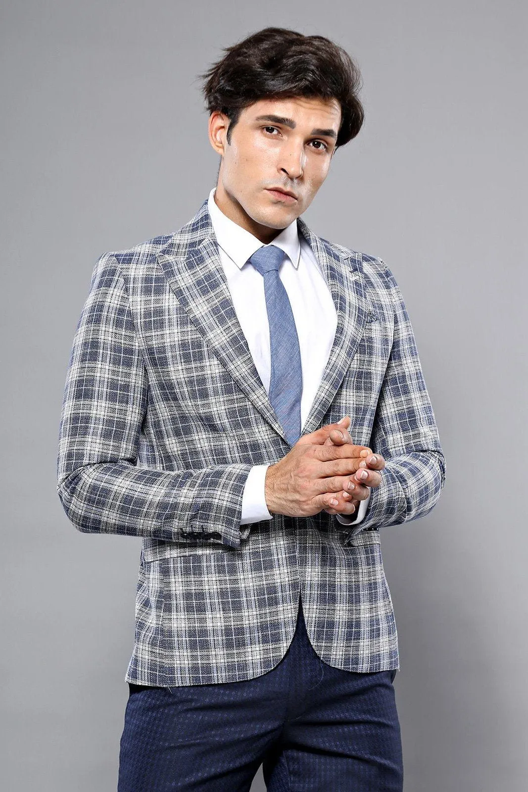 15447 Navy Blue Blazer Jacket