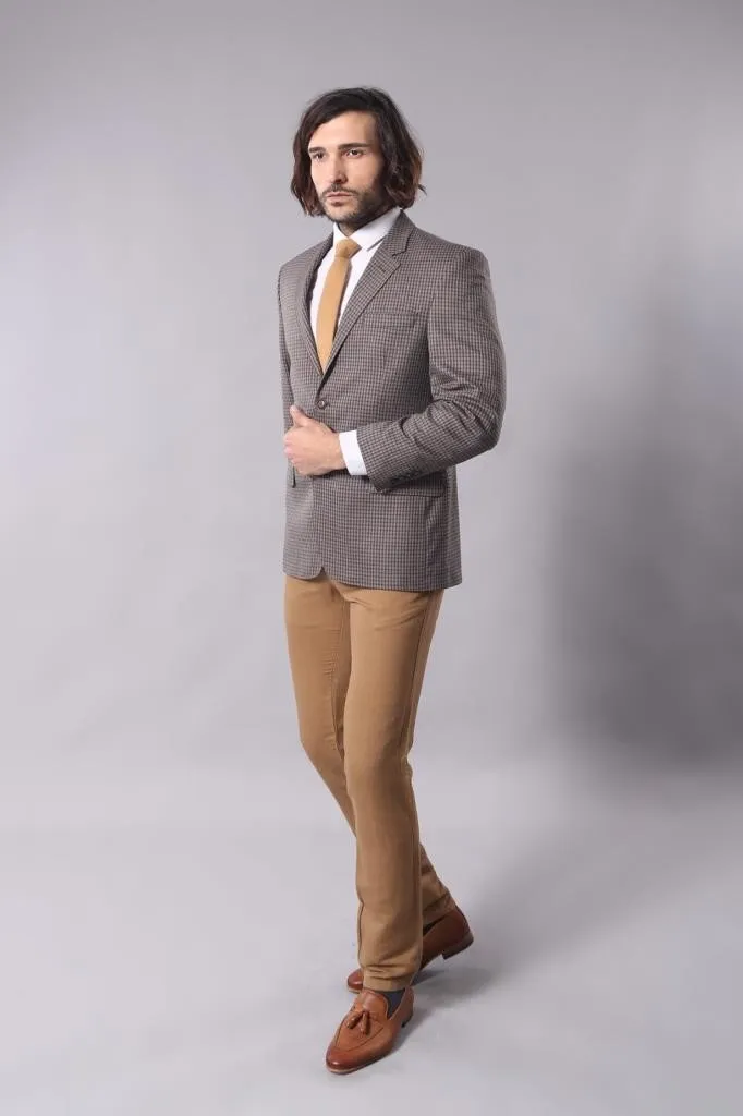 15544 Brown Blazer Jacket