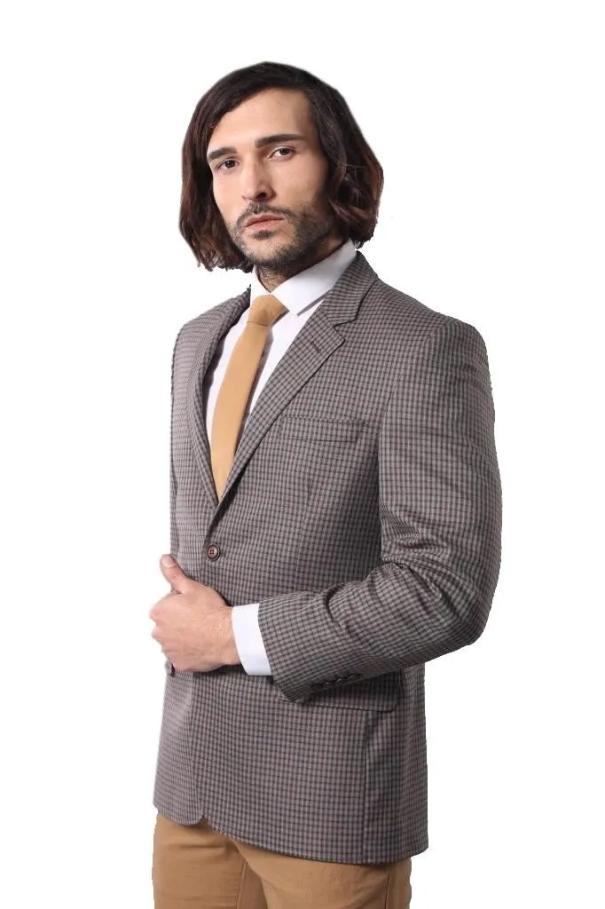 15544 Brown Blazer Jacket