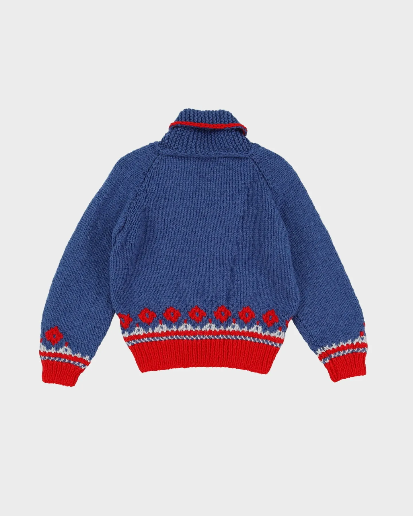 1970s Hand Knitted Cardigan - S
