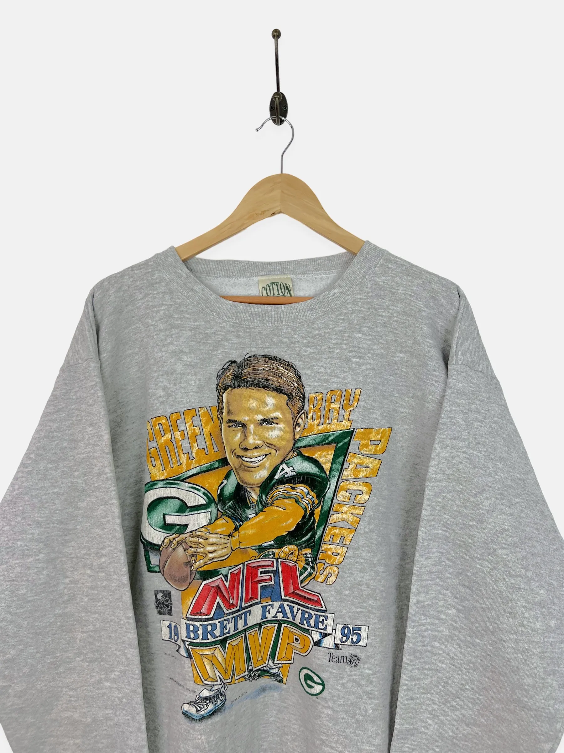 1995 Green Bay Packers NFL USA Made Vintage Sweatshirt Size 12