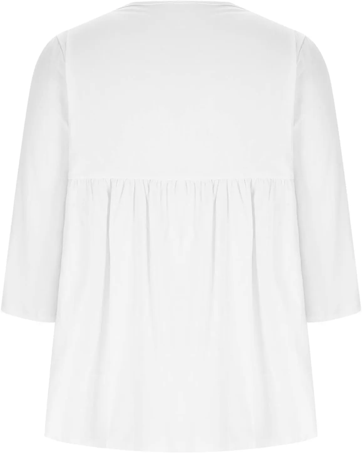 2025 Womens Linen 3/4 Sleeve Blouse Crew Neck Summer Casual Tops Loose Fit Flowy Tunics Tees Dressy Peasant Shirts