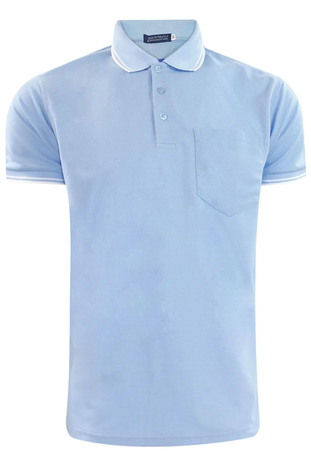 4 Pack Mens Tip Polo Shirts