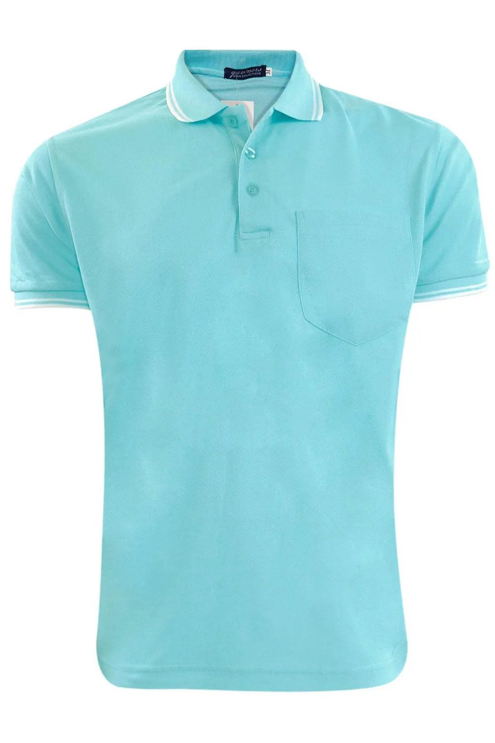 4 Pack Mens Tip Polo Shirts