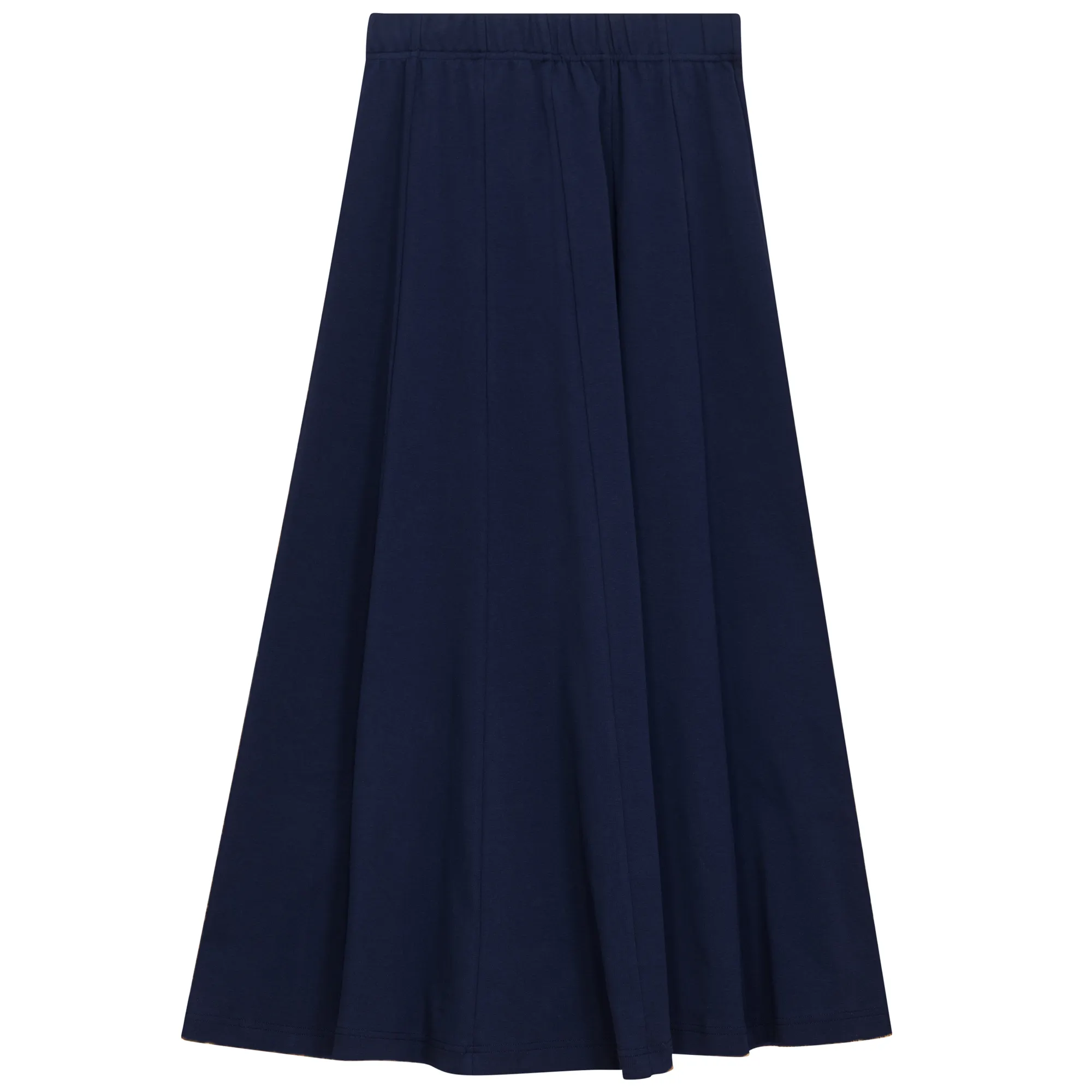 Weighted Hem 5 Stars Navy Midi Panel Skirt SB5CPT7192S