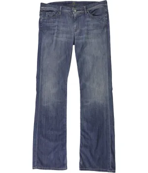 7 For All Mankind Womens Solid Straight Leg Jeans