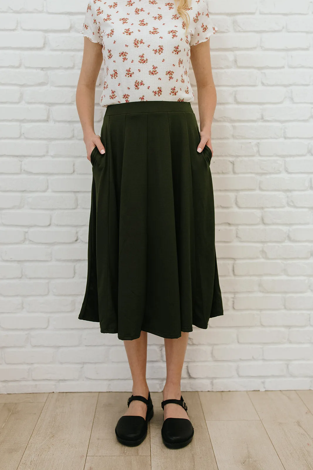 Aubrie Skirt Sophisticated Casual Smooth Cut