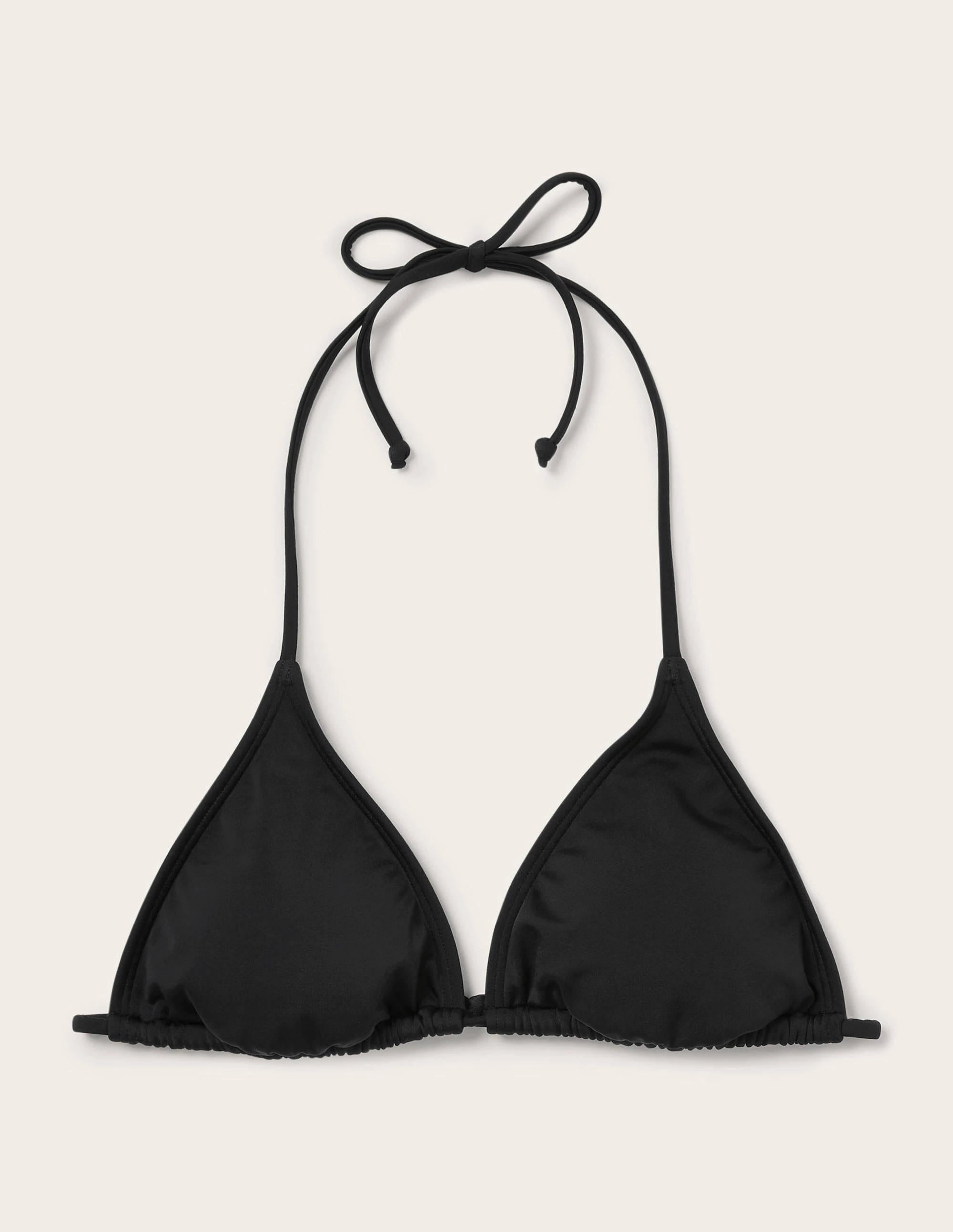 Symi String Bikini Top-Black Thermal Regulating Fabric Vacation Life