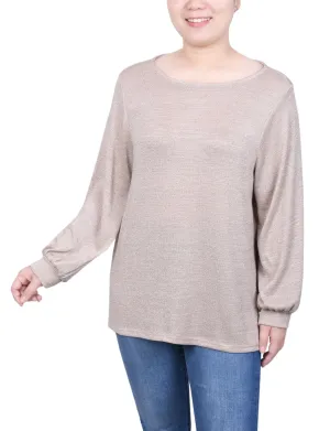 Petite Long Sleeve Tunic Top Non Restrictive Mobility