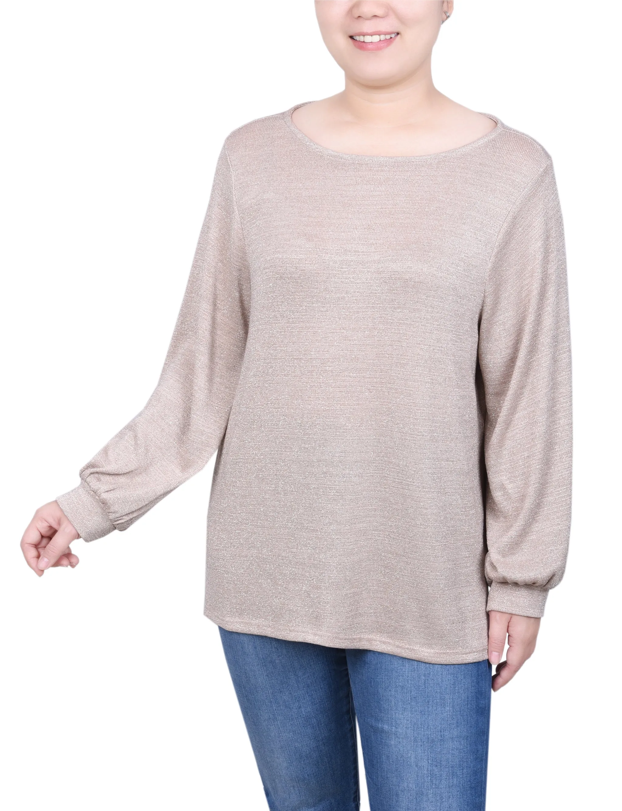 Petite Long Sleeve Tunic Top Non Restrictive Mobility