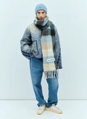 Acne Studios Mohair Checked Scarf