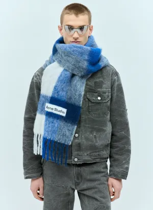 Acne Studios Mohair Checked Scarf