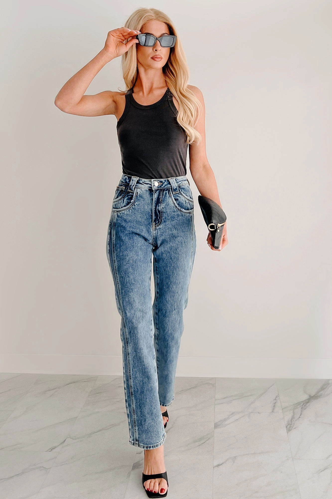 Roomy Shape Chilly Day Ready Ada High Rise Saige Dad Jeans (Medium)