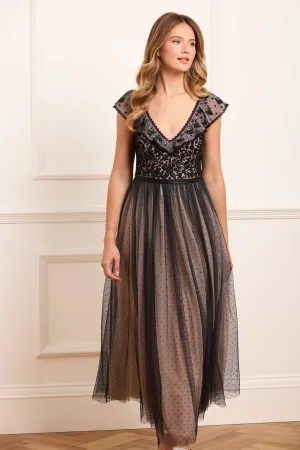 Adeline Bodice Ankle Gown Professional Comfort Golden Scene