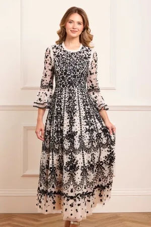 Adeline Round Neck Ankle Gown Cozy And Stylish