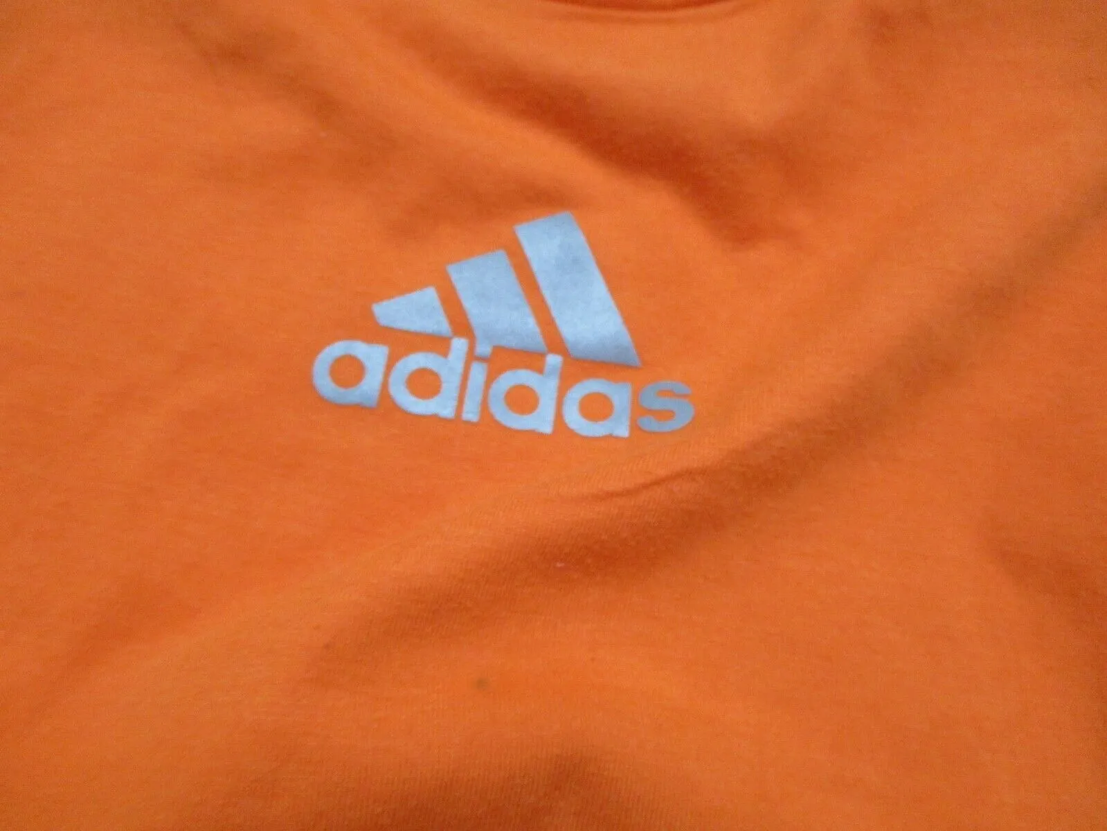 Adidas Ultimate Sports T-Shirt Women s Medium Orange Short Sleeves Logo T-Shirt