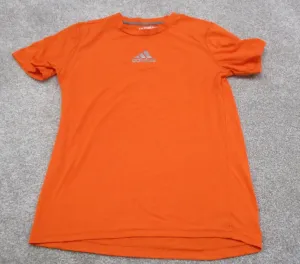 Adidas Ultimate Sports T-Shirt Women s Medium Orange Short Sleeves Logo T-Shirt
