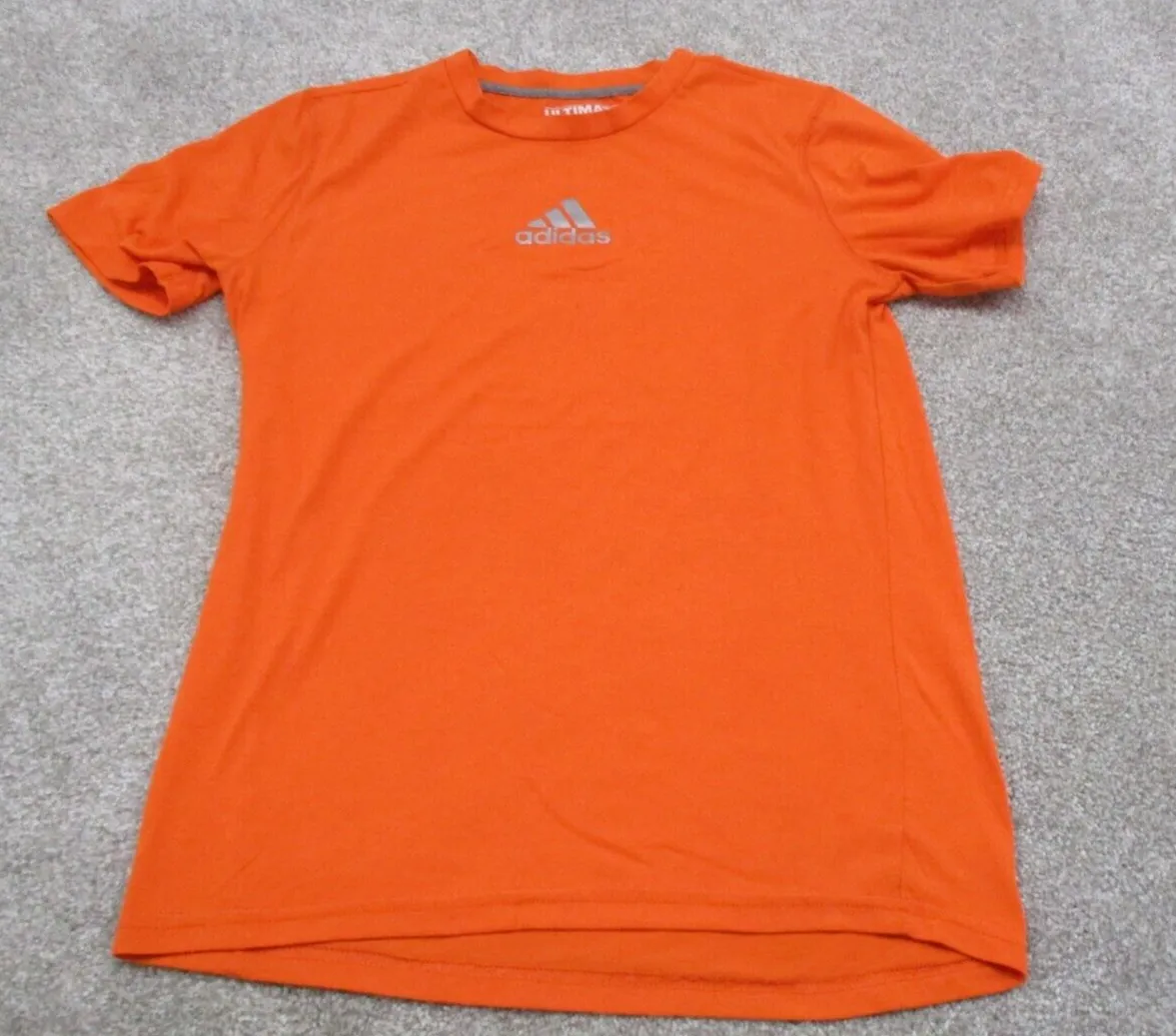 Adidas Ultimate Sports T-Shirt Women s Medium Orange Short Sleeves Logo T-Shirt