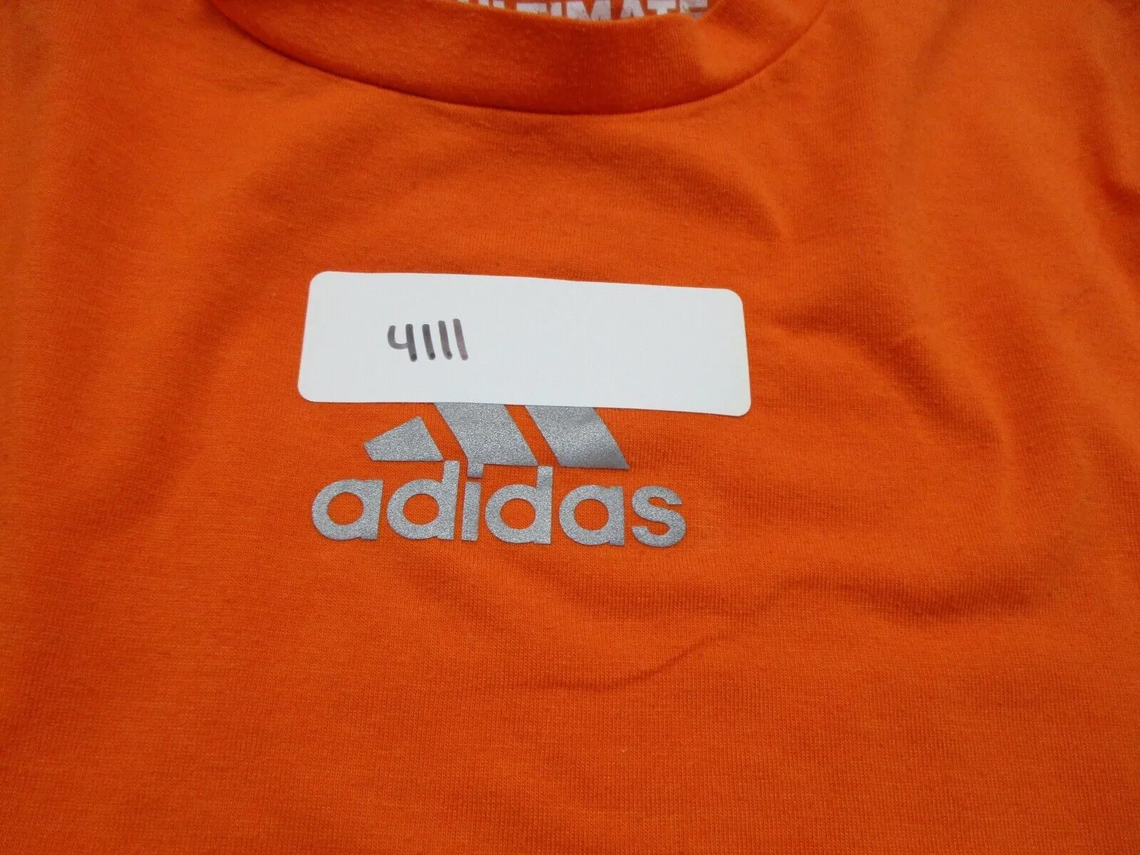 Adidas Ultimate Sports T-Shirt Women s Medium Orange Short Sleeves Logo T-Shirt