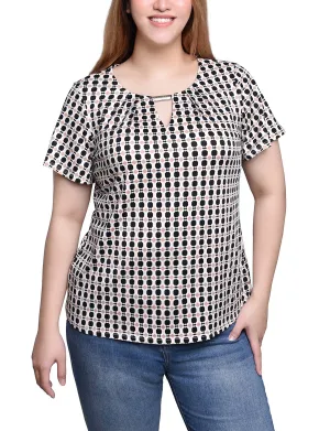 Comfy Layer QuickDryTechnology Short Sleeve Top With Hardware