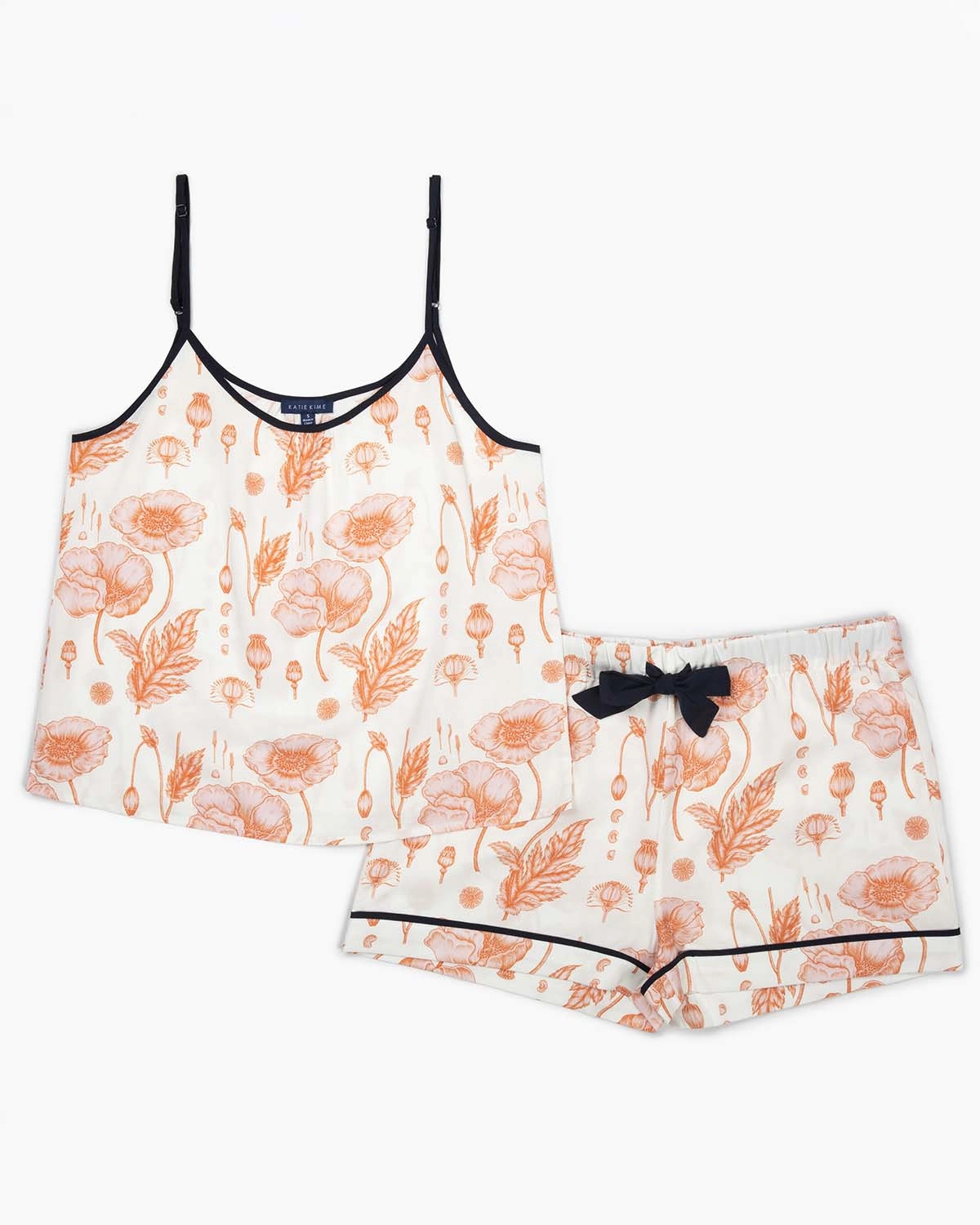 Katie Kime Poppy Cami Short Set in Pink FadeResistant Dye