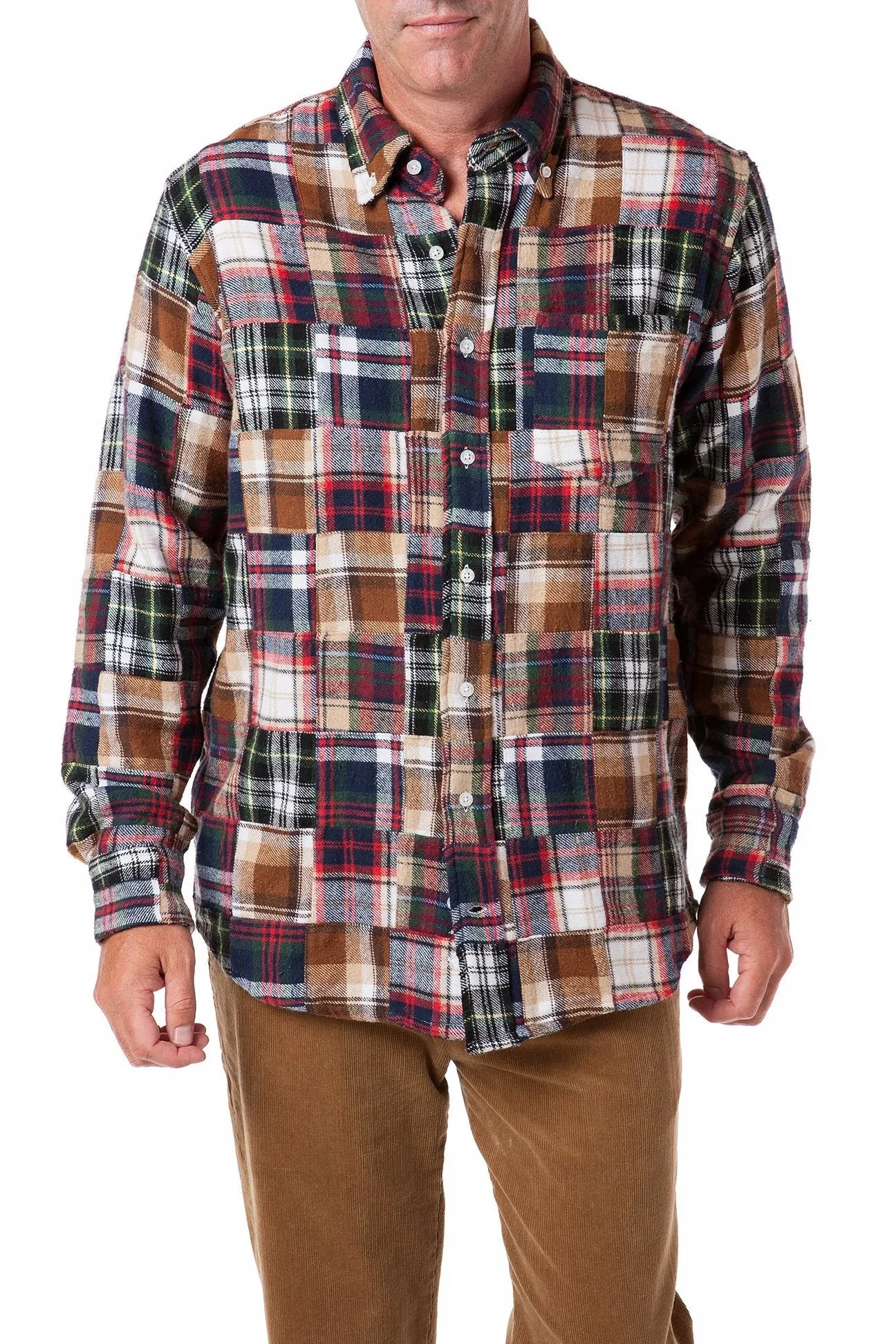 Chase Shirt Fall Patch Madras CrossBackDesign