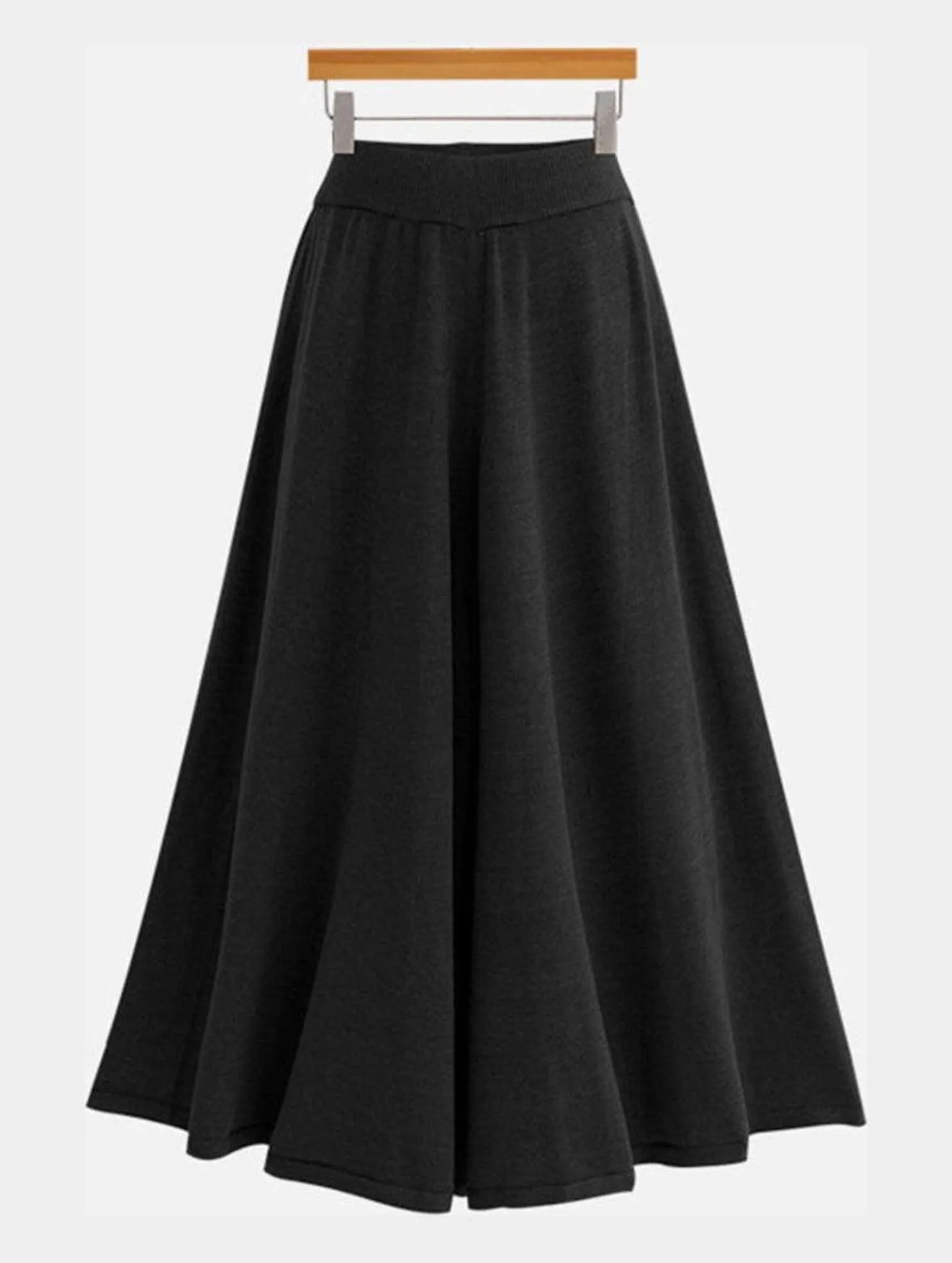 MIDI LENGTH HIGH WAIST CASUAL SKIRT Slim Look Fit