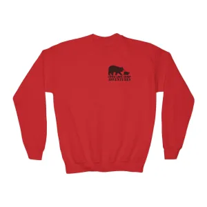 Adventure Youth Sized Unisex Crewneck Sweatshirt (Select Color)