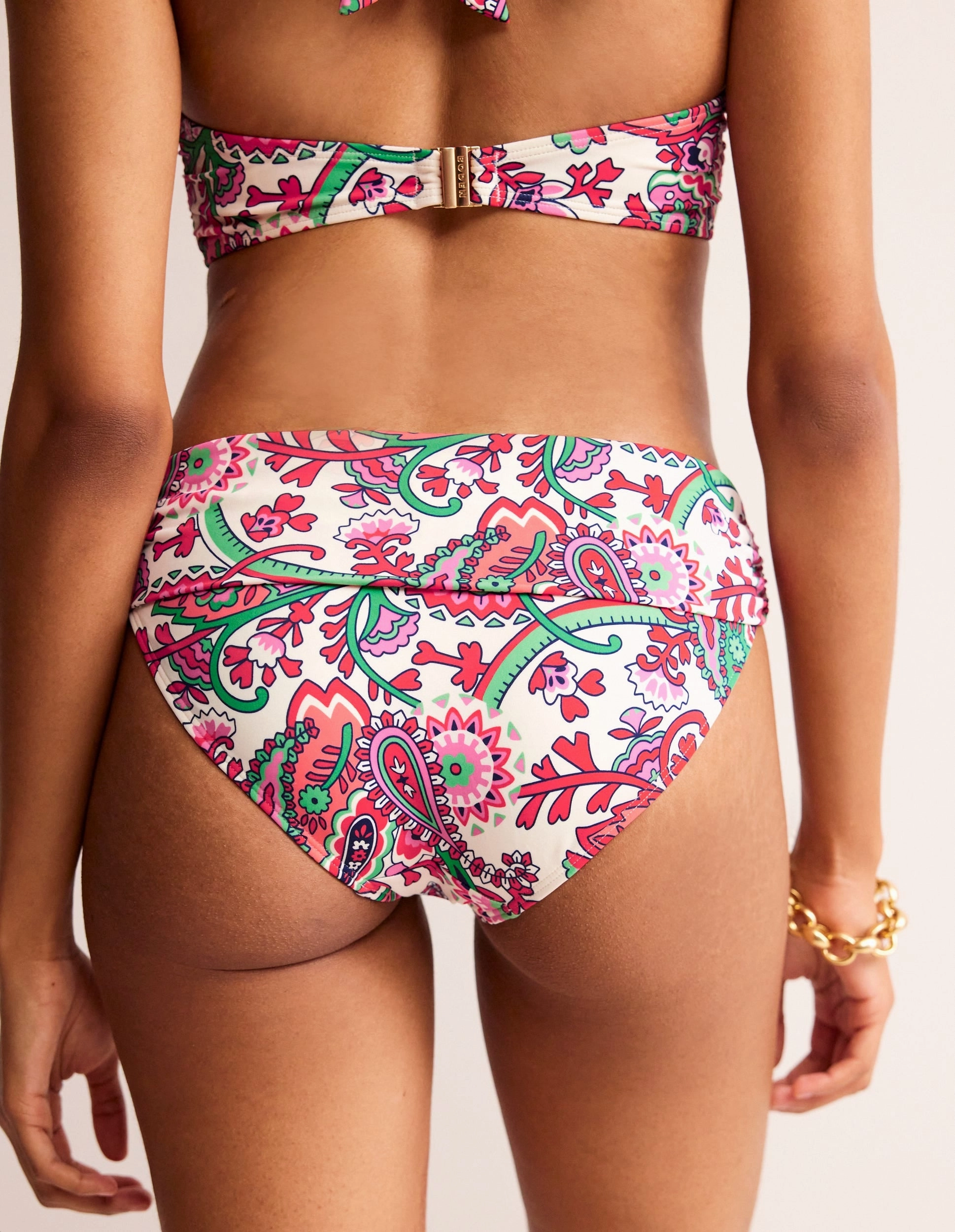 Stackable Packaging Fashion-Forward Classic Fold Bikini Bottoms-Multi, Fantastical