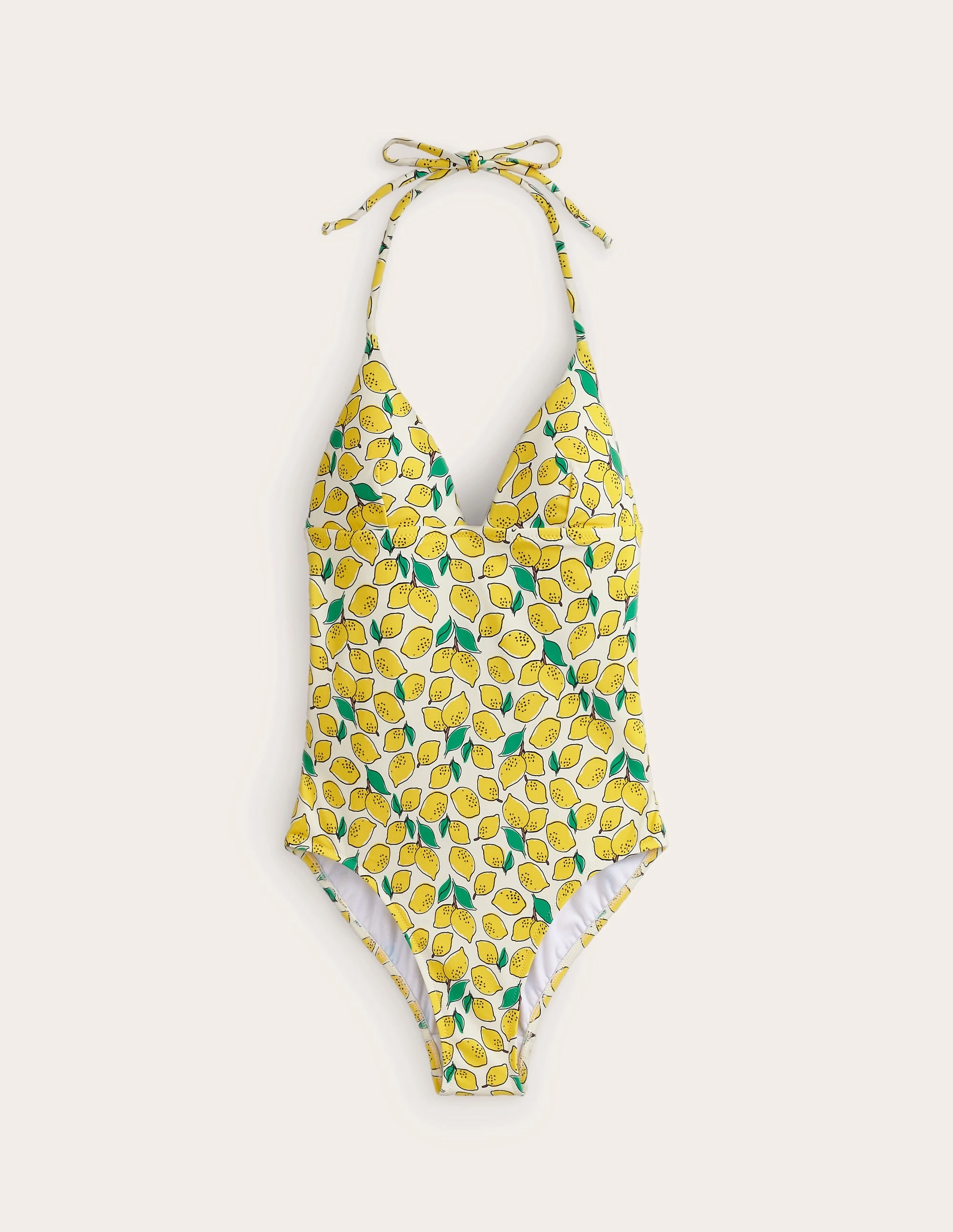 Symi String Swimsuit-Ivory, Lemons Water Ready Temperature Regulating Layer