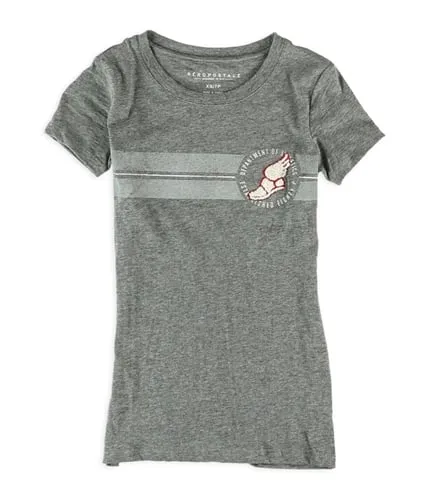Aeropostale Womens Striped Winged Embellished T-Shirt