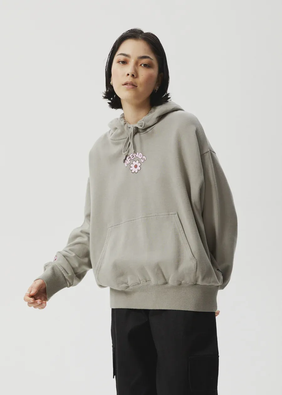 Afends Flower Recycled Pull On Hood - Olive