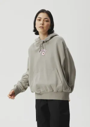 Afends Flower Recycled Pull On Hood - Olive