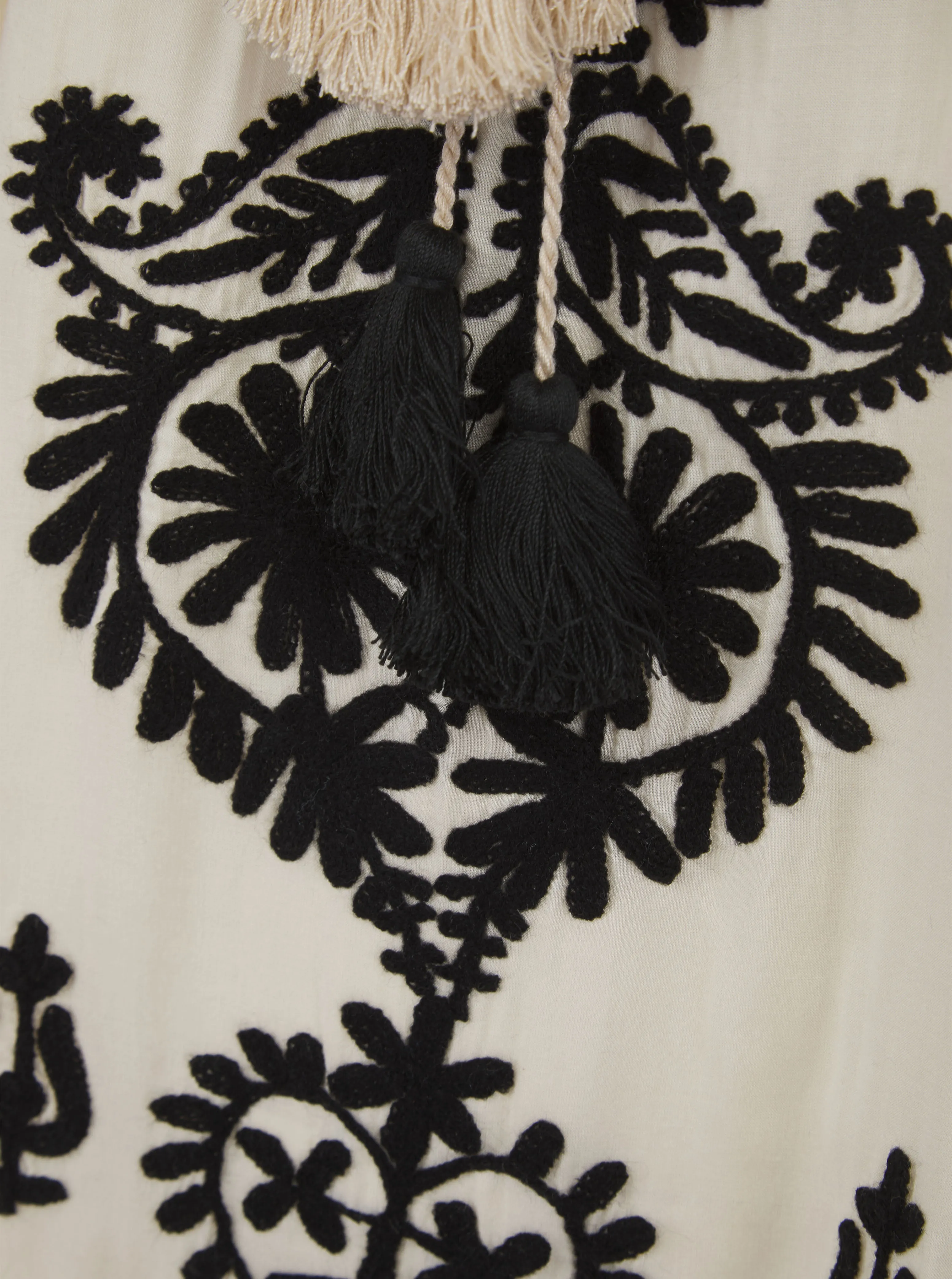Relaxed day dress Bold Color Aggie Dress Pearl/Black