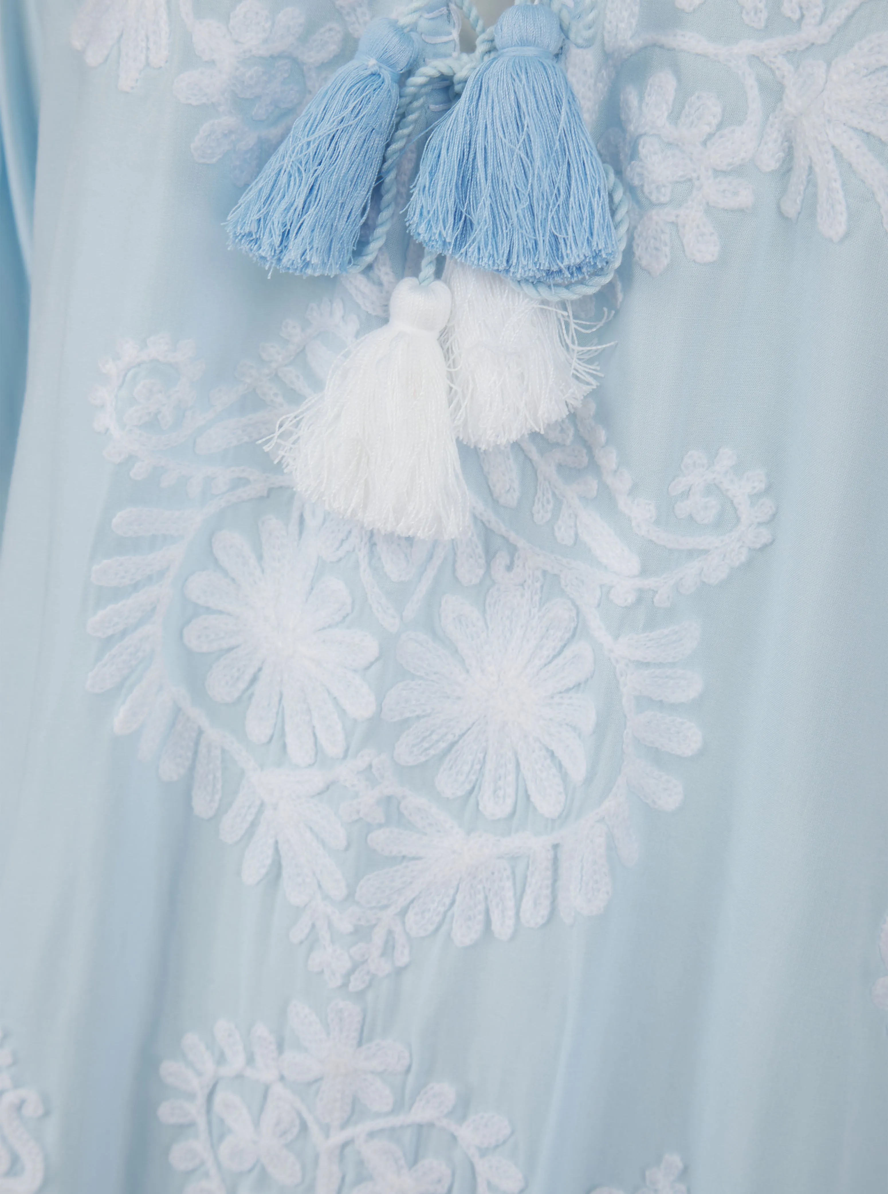 Aggie Dress Sky Blue/White Perfect Waistband