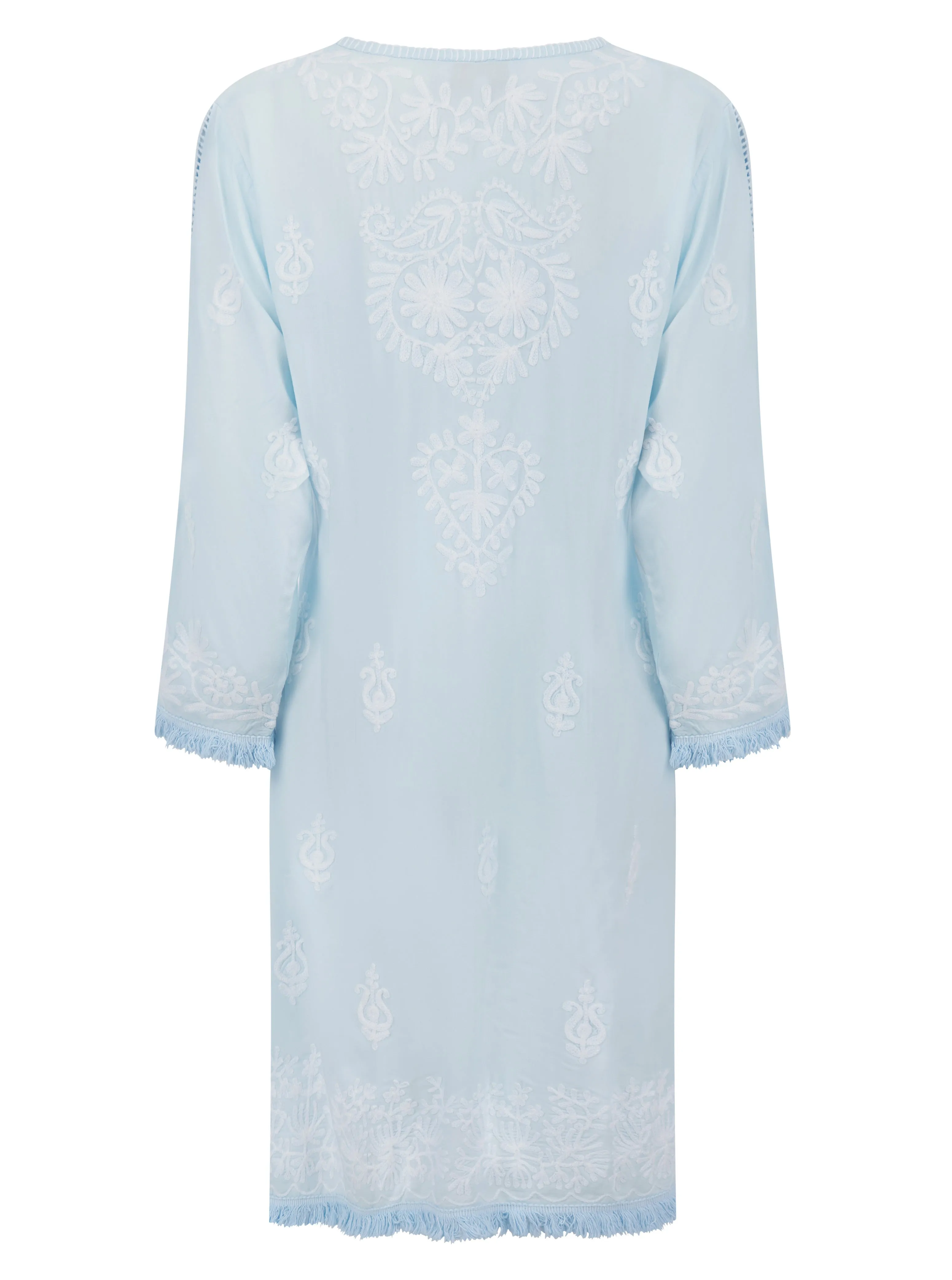 Aggie Dress Sky Blue/White Full Coverage