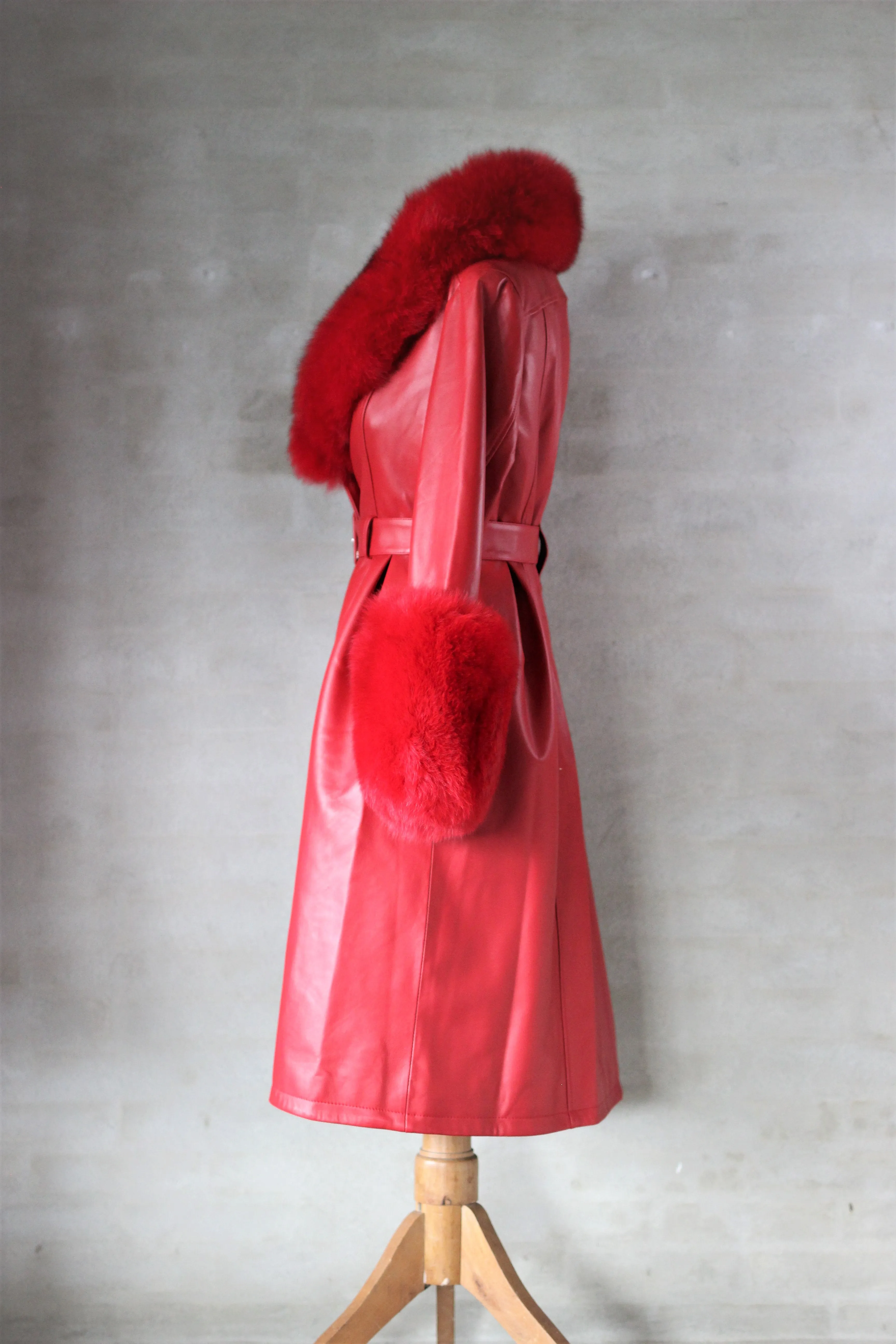 AGNES Red Trench Coat PRE-ORDER