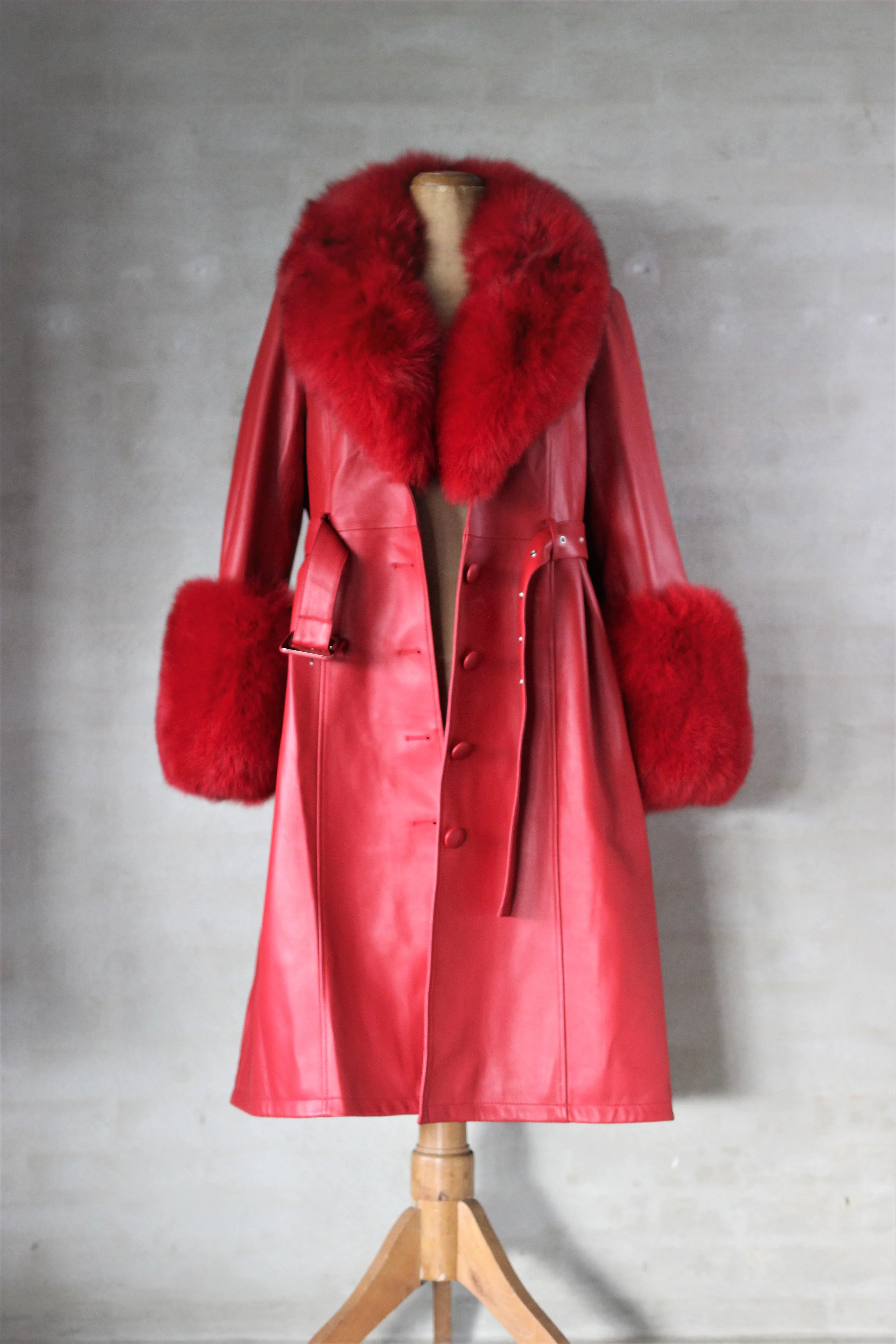 AGNES Red Trench Coat PRE-ORDER