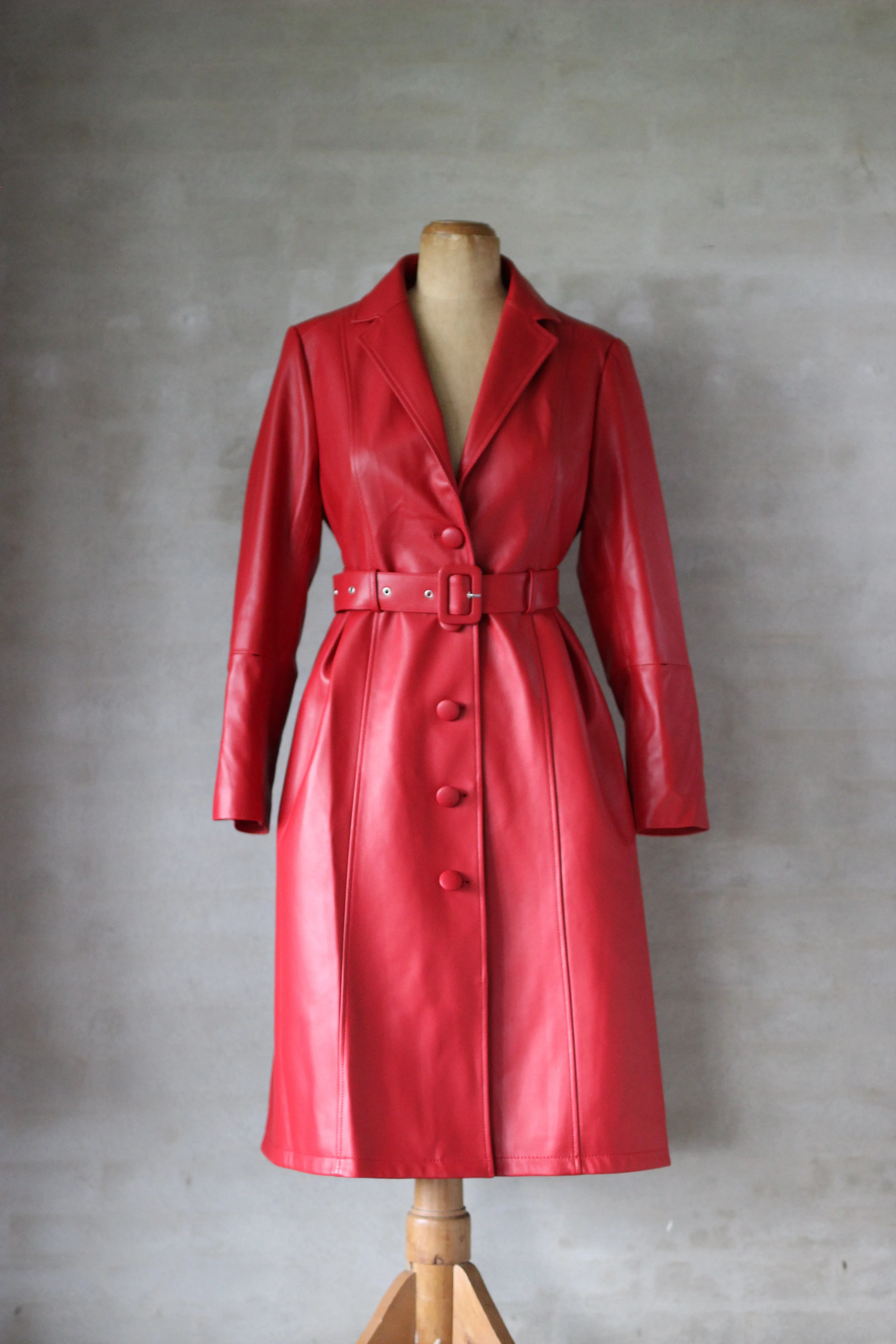 AGNES Red Trench Coat PRE-ORDER
