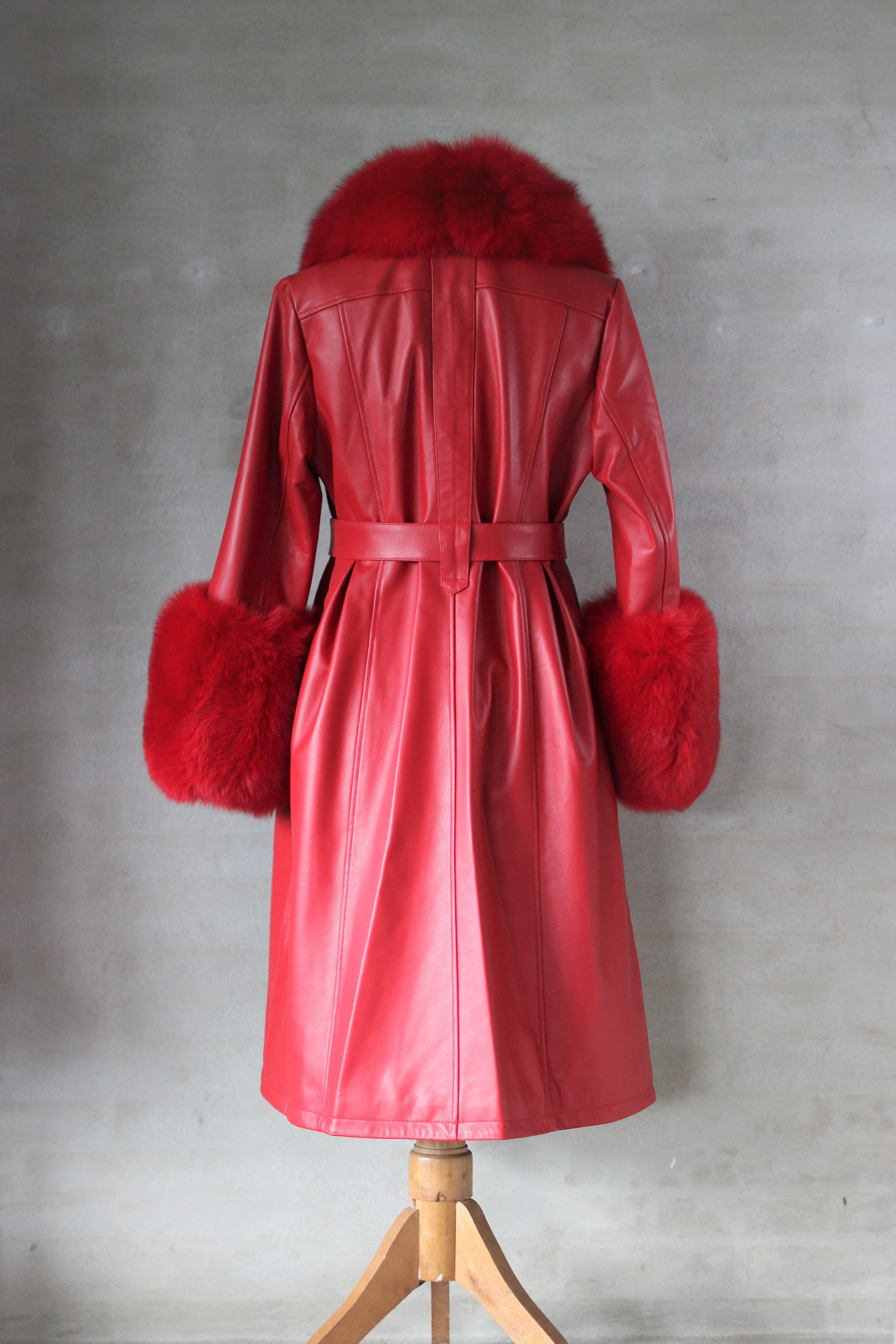 AGNES Red Trench Coat PRE-ORDER