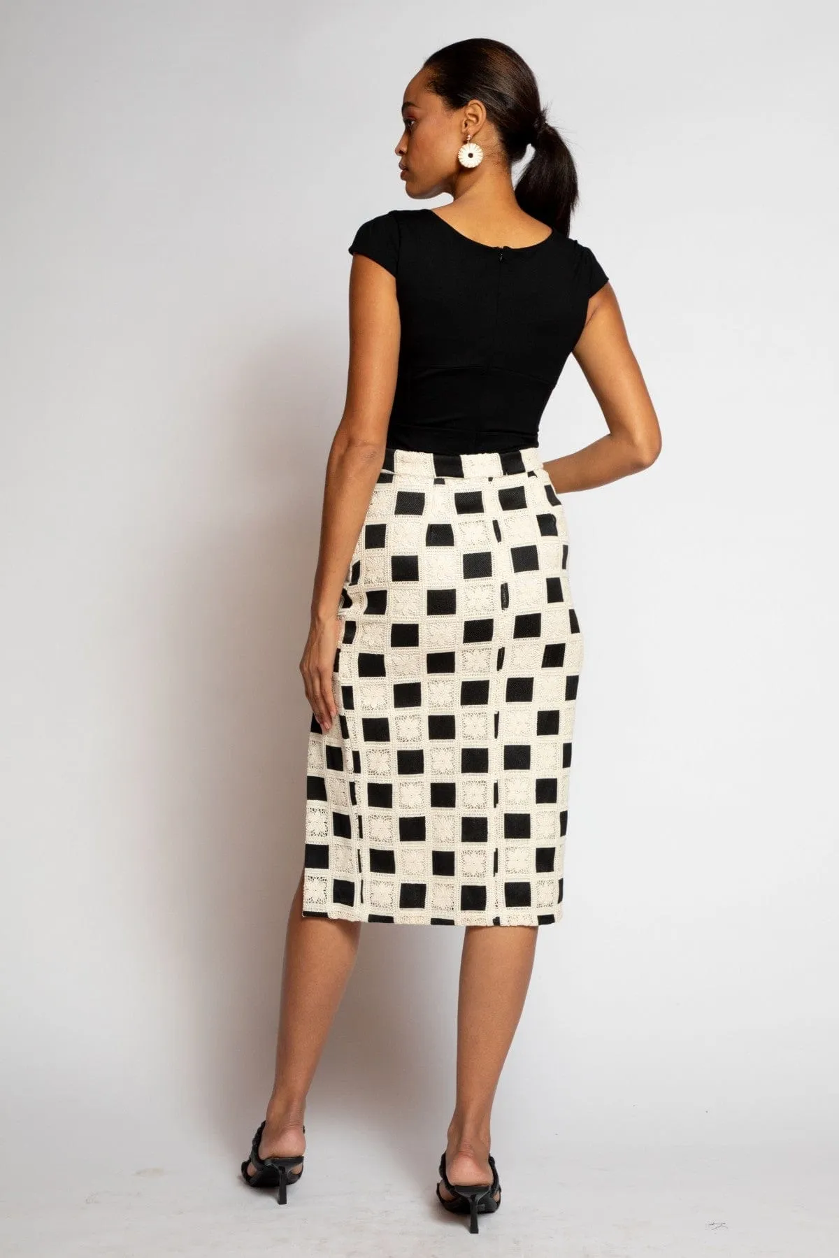 Earth Tones Media Feature Diana Skirt - Checkmate