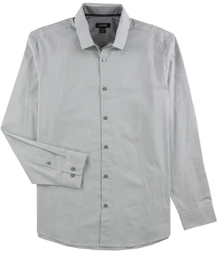 Alfani Mens Red Slim-Fit Arem Check Button Up Shirt