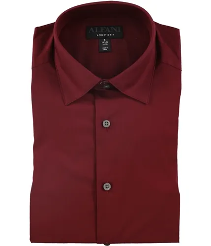 Alfani Mens Solid Button Up Dress Shirt, TW1
