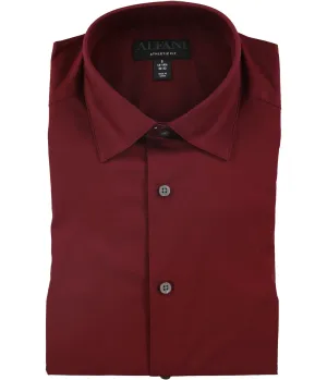 Alfani Mens Solid Button Up Dress Shirt, TW1