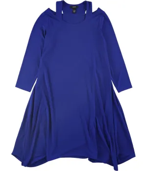 Alfani Womens Cutout Fit & Flare Dress