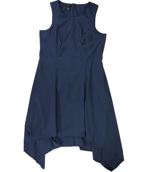 Alfani Womens Solid Asymmetrical Dress
