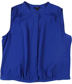 Alfani Womens Solid Button Up Shirt, TW3