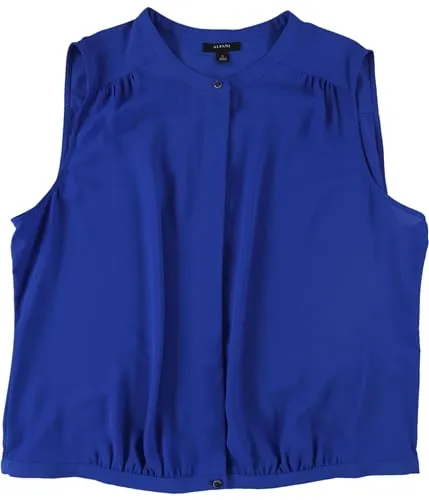 Alfani Womens Solid Button Up Shirt, TW3